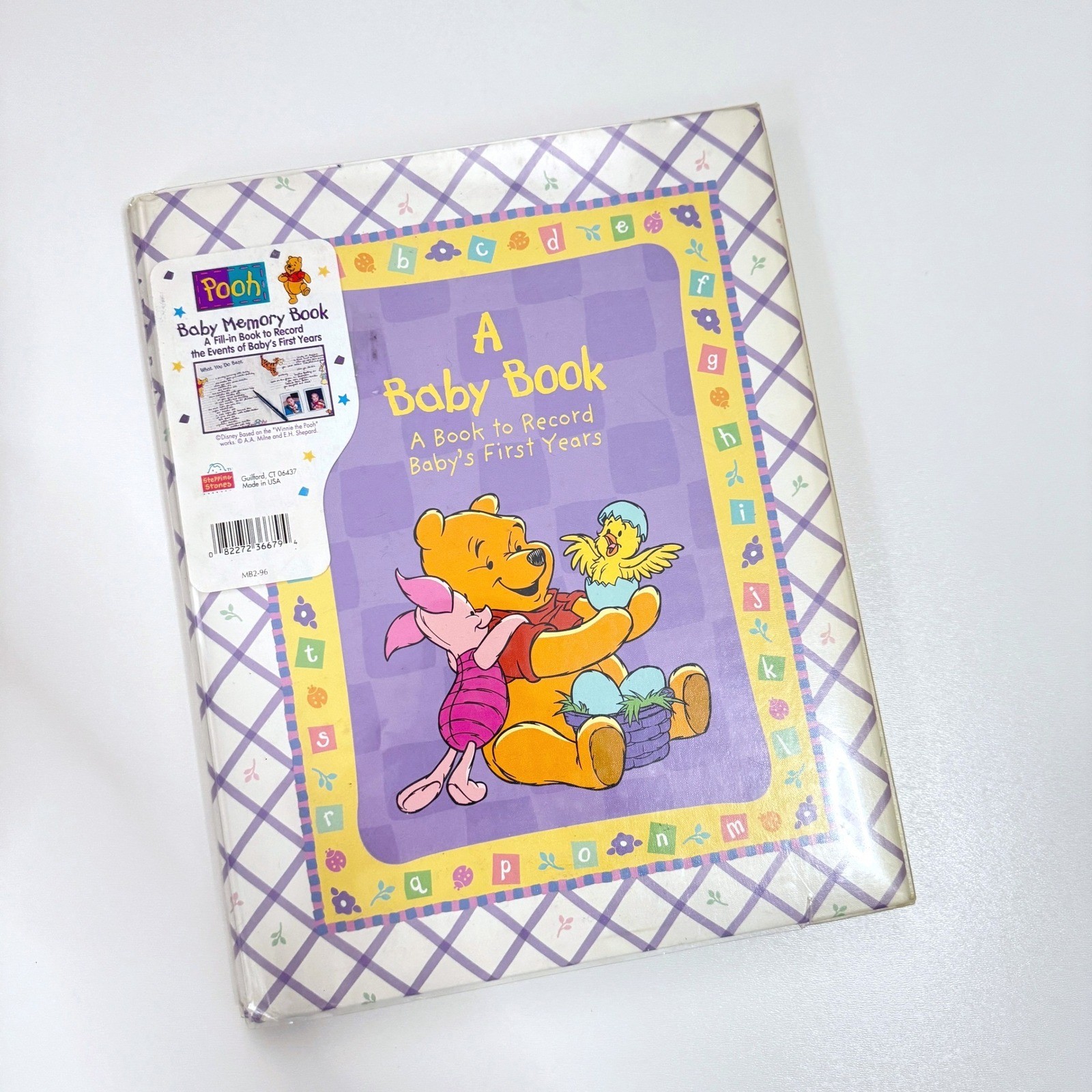Vintage Disney Winnie the Pooh Baby Memory Book Baby's First Years Scrapbook 90s
