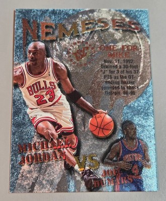 Michael Jordan/Joe Dumars # n10 NEMESES NBA 1995-96 Topps Stadium Club BullsMint