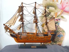 HMS Victory Wooden Model Ship, Fully Rigged Handcrafted Collector Display Model