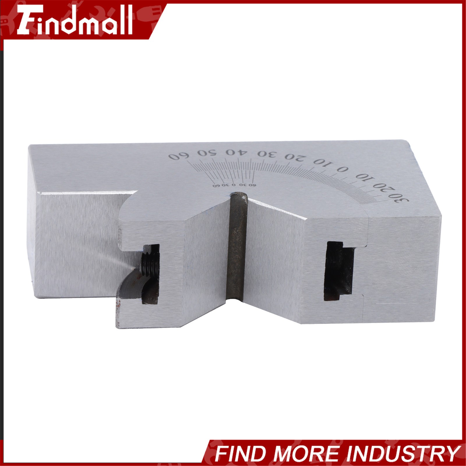 0-60 Degree Precision Gauge Adjustable Angle V Block Milling Tool 3"x 1"x 1-1/4"