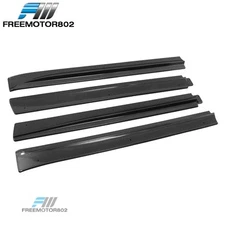 Fits 20-24 Tesla Model Y Carbon Fiber Print Side Skirt Mud Guard Panel Lip ABS