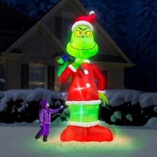 16 FT COLOSSAL GRINCH WITH BAG CHRISTMAS AIRB...