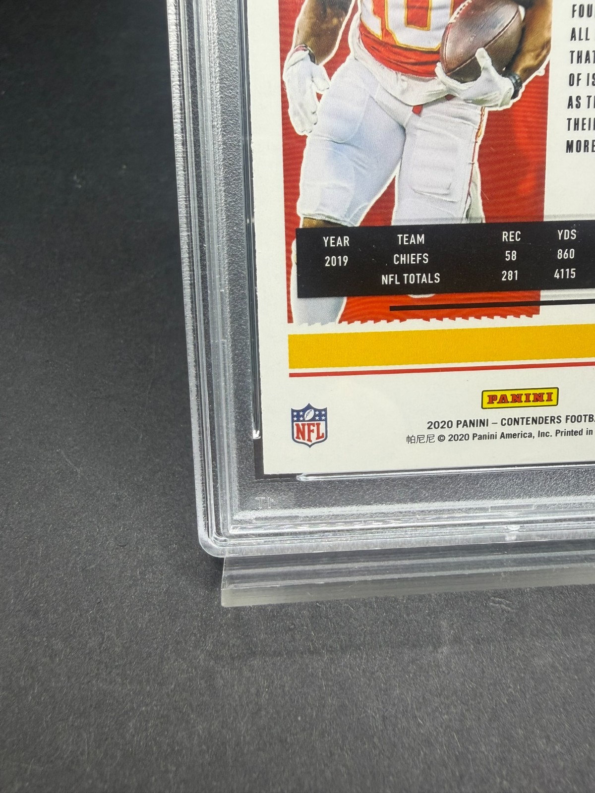 2020 Panini Contenders - Season Ticket Tyreek Hill #3 auto PSA Authentic view 7