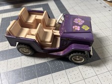 Vintage Buddy L Jeep Pressed Steel Toy - Purple