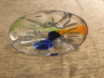 Große schwere Glas Schale - MSTISOV by Frantisek Zemek