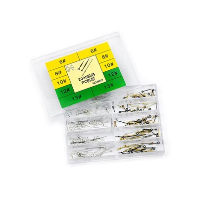 Uhrenzeiger Nadeln Stifte Legierung Sortiment #6 #8 #10 #12 #13 100 Sets