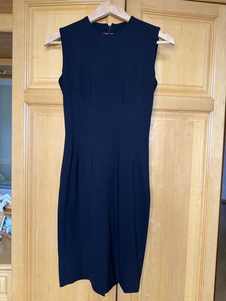 Women Diesel Dress Black Silk 40