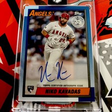 2025 Topps Update Series - 1990 Topps Baseball Autographs Niko Kavadas Angels
