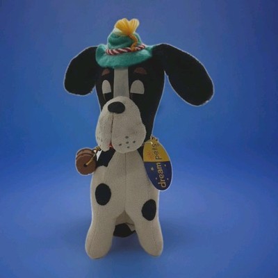 Vintage Dakin & Co Dream Pet St. Bernard #3 Stuffed Dog Plush Toy w/ Barrel