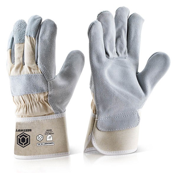 Beeswift Canadian High Quality Rigger Gloves White BSWIDIST-CANCHQPN