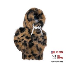Car Shift Knob Hoodie Plush Gear Shift Cover Colorful Hoodie Style Leopard