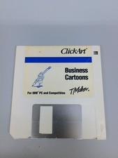 Vintage ClickArt T/Maker Business Cartoons Floppy Disk Software IBM PC