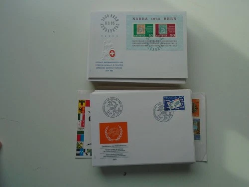 Switzerland - 87 x first day covers ranging from 1960s to 1990s. See pics below.