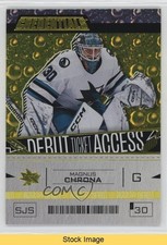 2023 Upper Deck Credentials Debut Ticket Access Yellow Magnus Chrona READ 0nr3