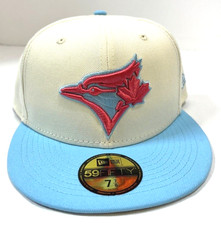 Toronto Blue Jays NE Color Pack Fitted Hat~ Cream/Light Blue