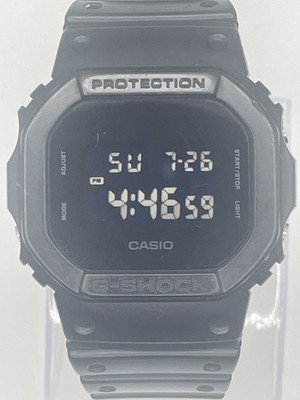 Casio G-SHOCK DW-5600BB All Black Digital Watch Module 3229 Used Face Scratches