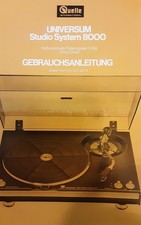 Plattenspieler Universum F086 Bedienungsanleitung
