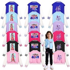 UK Girls K-Pop Devil Hunters Jacket Baseball Coat Casual Top Birthday Xmas Gifts
