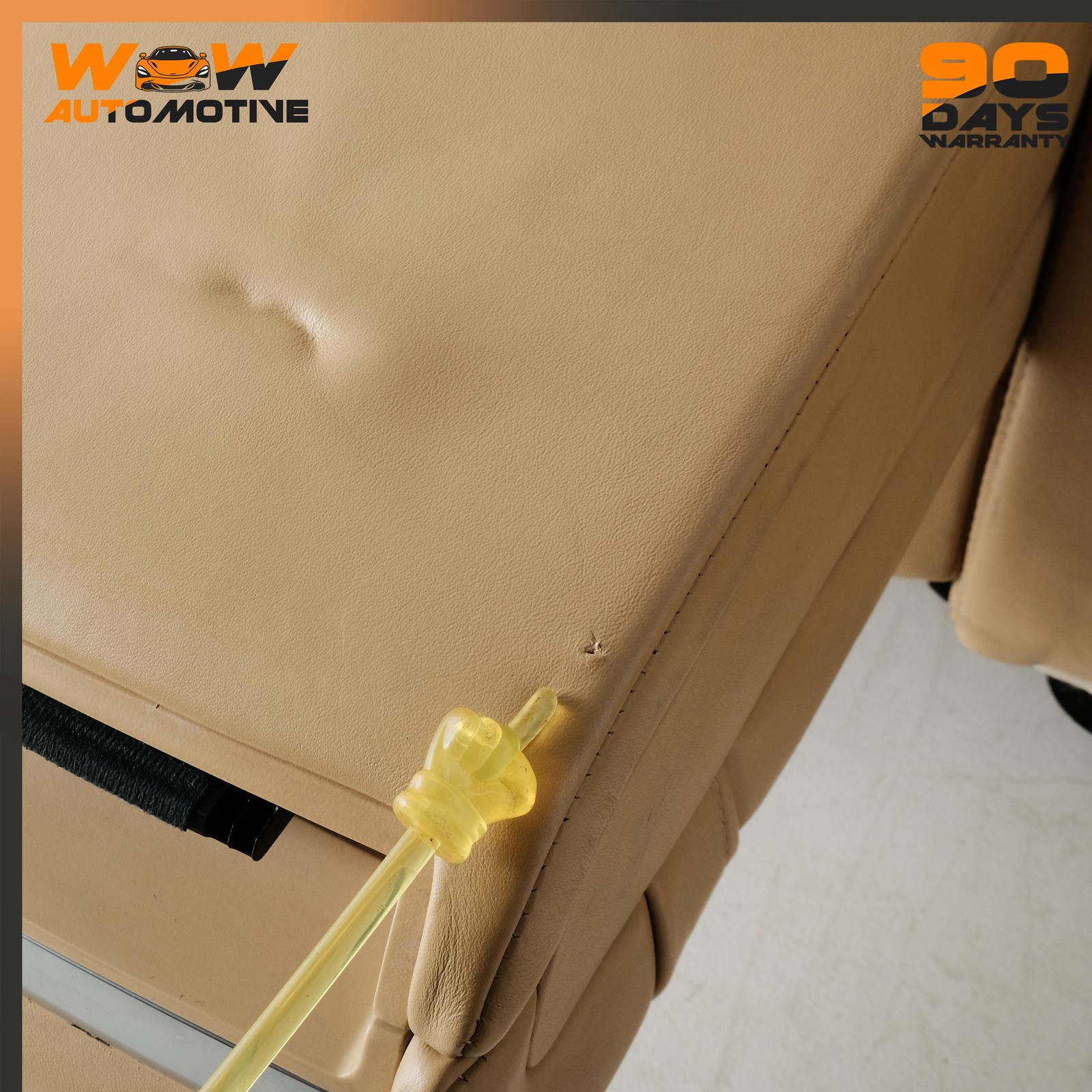 06-13 BENTLEY CONTINENTAL FLYING SPUR REAR UPPER SEAT CUSHION ARMREST BEIGE OEM