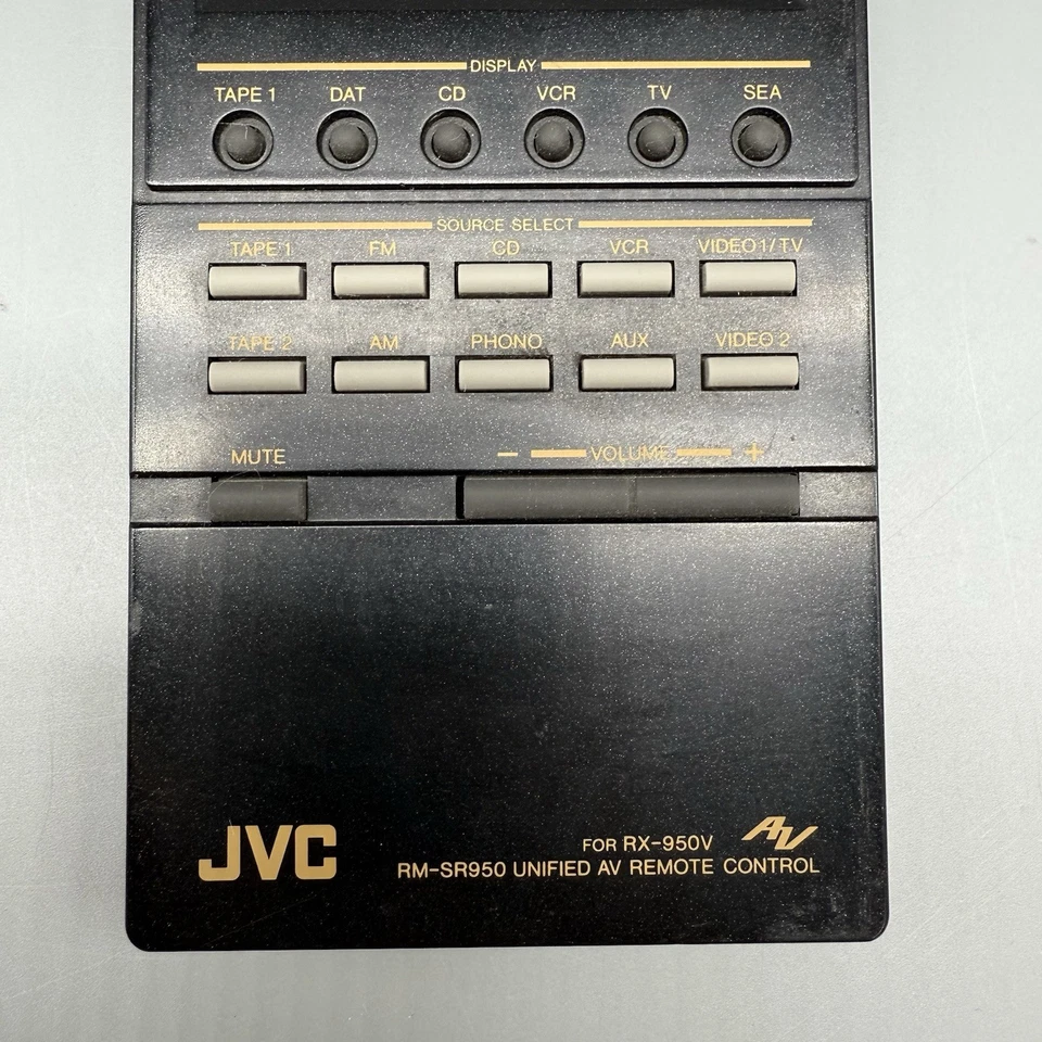 Genuine JVC RM-SR950 Remote Control RX-950V Receiver CD VCR TV Tested - Image 4 of 4