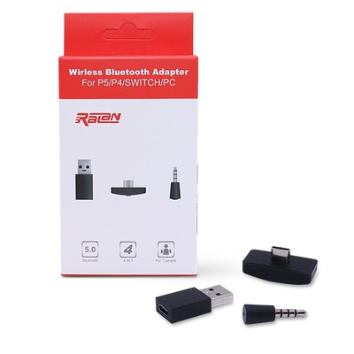 Bluetooth Dongle Adapter USB 5.0, Wireless Mini Microphone USB Audio Adapter ...