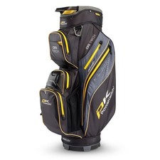25 Powakaddy Dri-Tech Cart Bag Black/Yellow Trim 14 Way Top