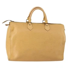 LOUIS VUITTON Epi Speedy 35 Hand Bag Beige LV Auth 149604
