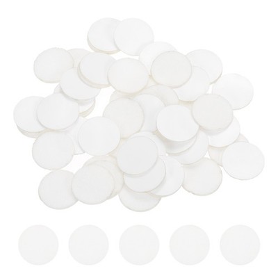 50Pcs Adhesive Felt Circles 3/4'' Round Non-Woven Felt Stickers White
