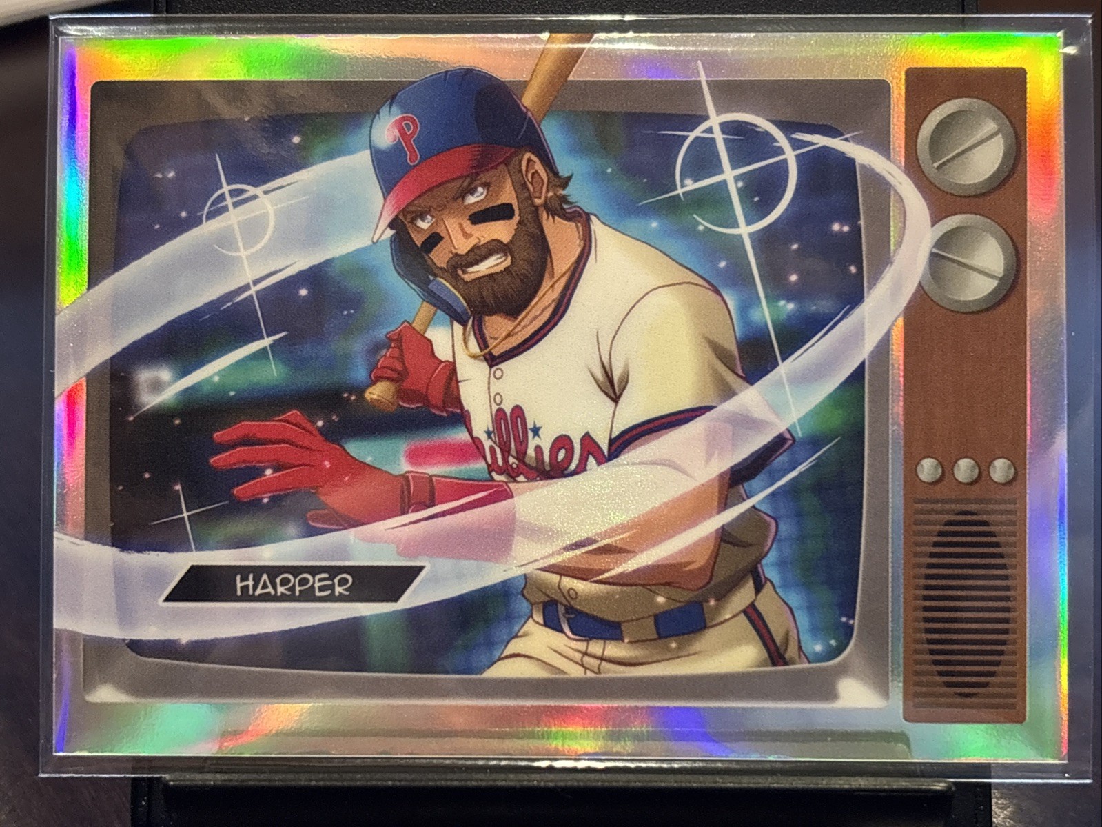 2025 Bowman Bryce Harper Anime BA7 Case Hit SP SSP Fresh Pull Phillies 
