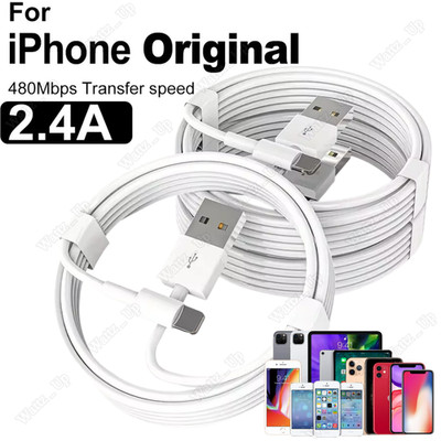 USB Charger Cable Cord For iPhone 6 7 8 Plus X XR XS 11 12 13 14 Pro Wholesale