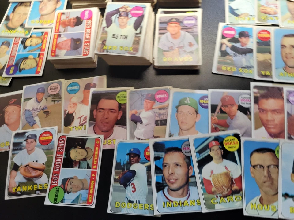1969 Topps Baseball Set Builder Lots - 50 Different Vintage Cards - Image 4 of 4