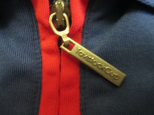TAVISTOCK CUP RED WHITE & BLUE MEN''S LARGE 1/4 ZIP PULLOVER LOGO GOLF SHIRT - Picture 6 of 10