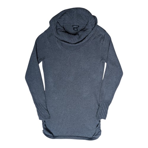 Calvin Klein Womens Cowl Neck Grey Pullover Knitted Jumper - Size Medium