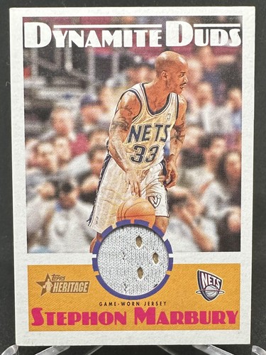 Stephon Marbury 2000-01 Topps Heritage Dynamite Duds Jersey Relics #DD3