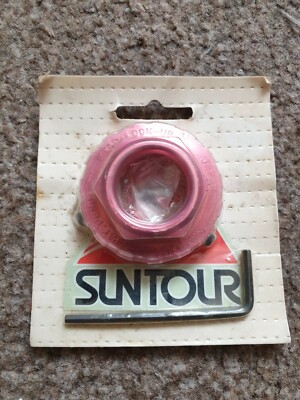 ORIGINAL RARE NOS RED SUNTOUR LOCK NUT NOS ORIGINAL CARD RARE 80S BMX