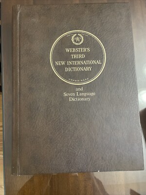 Webster's Third New International Dictionary Seven Language 1981 Vol 3 HC