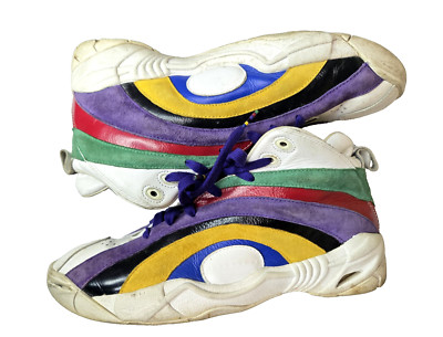 Reebok Shaqnosis 2012 SNS Sample OG Tribute Rainbow Multicolor Shoes Men 12 RARE