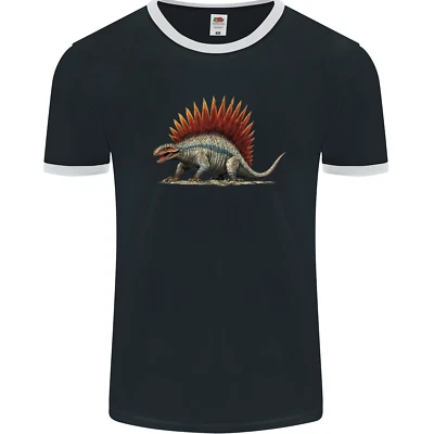 Dimetrodon Dinosaurier Herren Ringer Maglietta Fotl - Bild 1 von 4