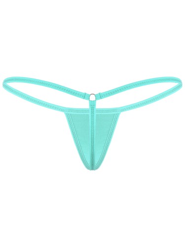 Ropa interior sexy de cuerda en G para mujer tanga calzoncillos lencería íntimos de altura baja - Imagen 123 de 190