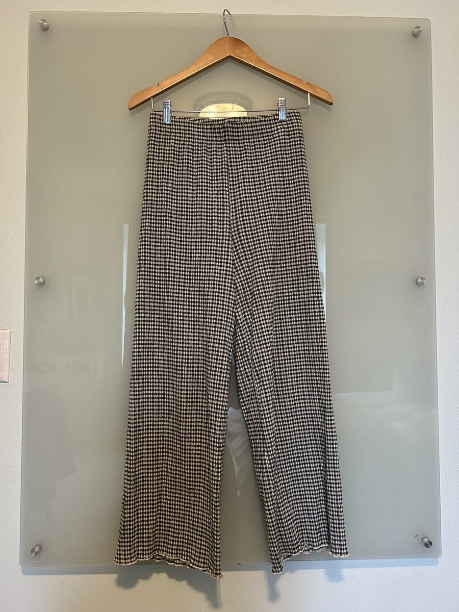 Aritzia Wilfred Verona Seersucker Pant, Kelp/Espace | eBay