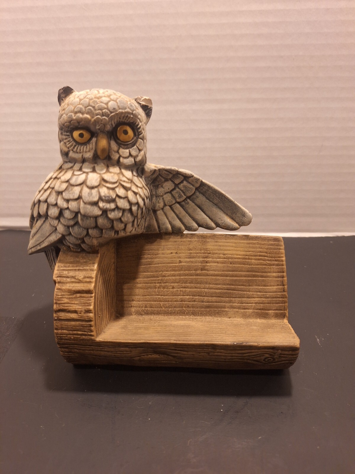 1970's Vintage Ceramic Owl Business Card Holder eBay