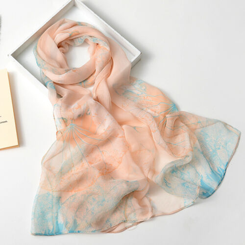 Long Soft Chiffon Scarf Plain Sheer Wrap Shawl Womens Large Stole Neck Scarves♧ - Picture 77 of 93