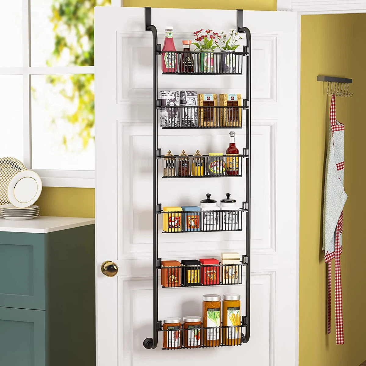 Metal Cabinet Holder Hanger Basket Wire Rack Hanging Pullout Drawer Sliding Under  Shelf Storage Organizer for Kitchen Wardrobe