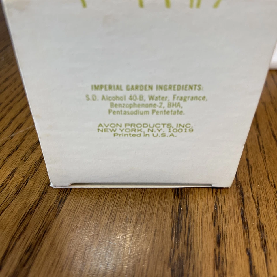 Candelabro vintage AVON Buttercup Imperial Garden Colonia 6 oz con caja #112 Foto 4 de 4