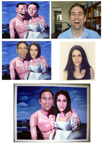 ritratto personalizzato da foto, dipinto a mano con olio su tela - Foto 2 di 6