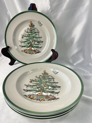 未使用　Spode イギリス製　クリスマスツリー4枚セット スポード | クリスマスツリー | 【世界基準の品質】英国