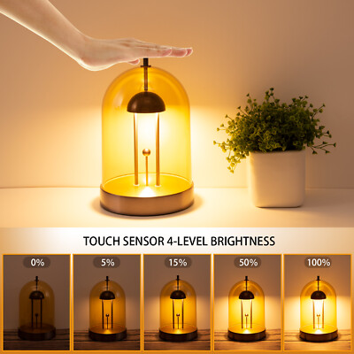 Tubicen Tischleuchte Led Tischlampe USB C Touch Sensor Bernstein Geschenk