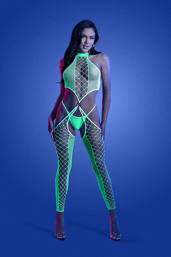 High Voltage High Neck Bodystocking & G-string - Image 3 of 4