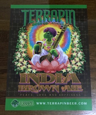 Terrapin Beer Co. India Brown Ale Poster Print 20'' X 14'' Biffle Artwork