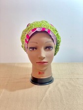 Quality African Print Satinlined Womens Bouffant Surgical Scrub Hat/Cap Handmade